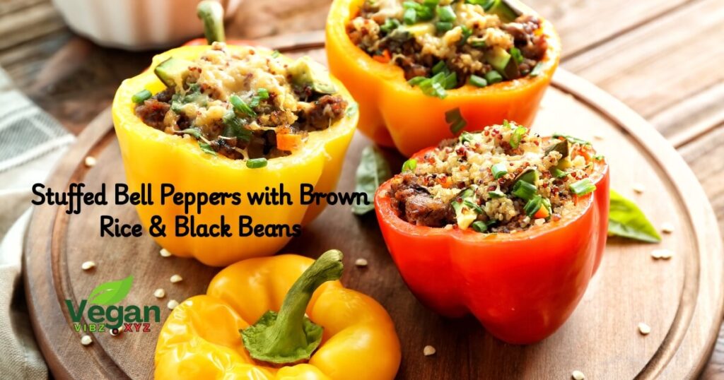 Stuffed Bell Peppers with Brown Rice