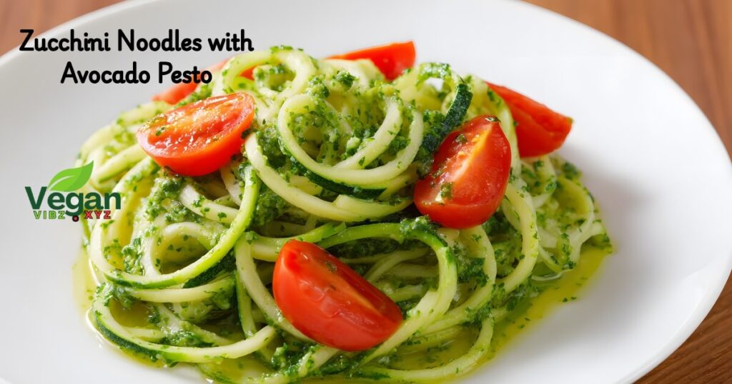 Zucchini Noodles with Avocado Pesto